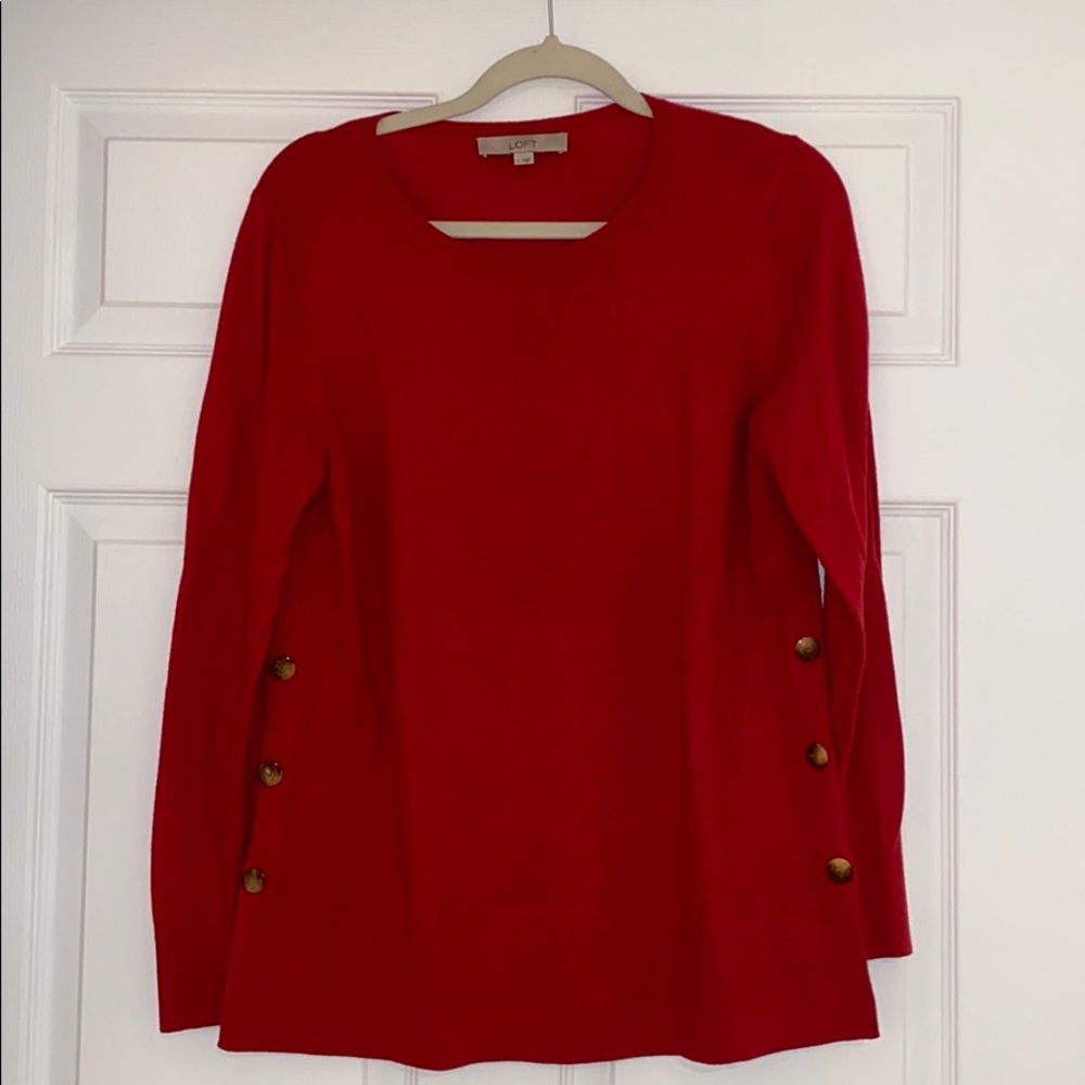 LOFT Red Sweater